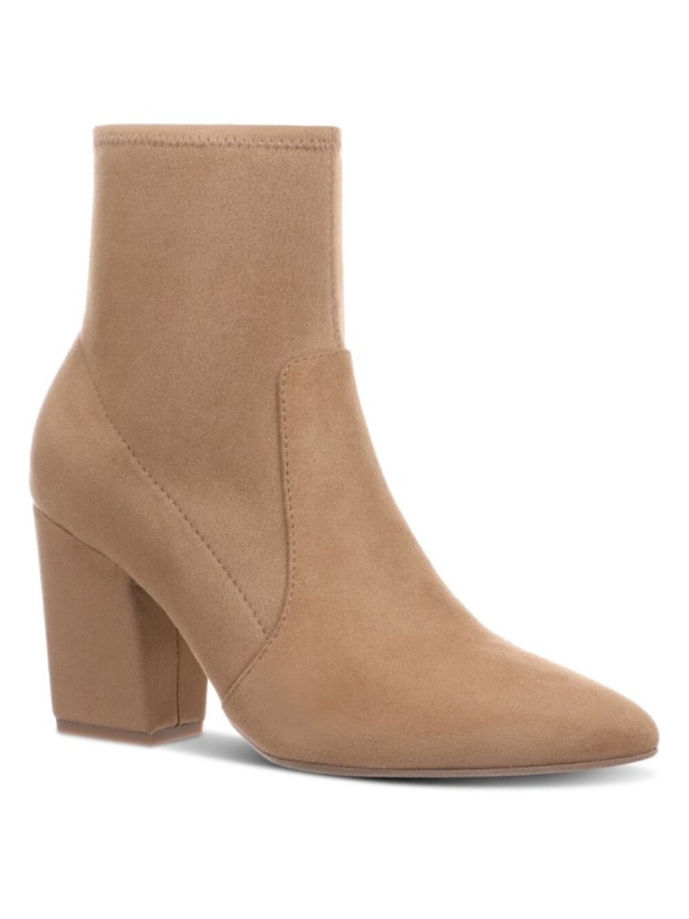On 34th Lydiaaf Pointed Toe Block Heel Booties True Taupe 8.5 M NWT